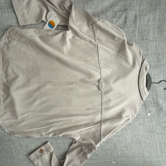 Vuori Cream Button-Up Shirt - Picture 3 of 3